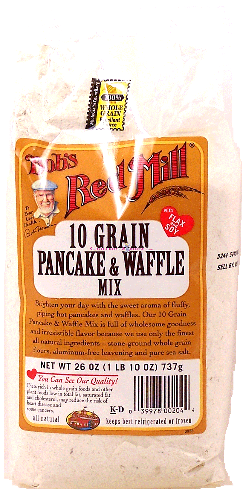 Bob's Red Mill  10 grain pancake & waffle mix Full-Size Picture